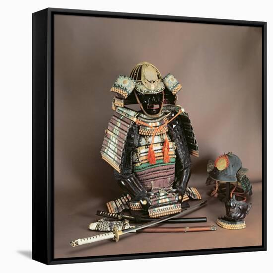 Samurai Armour, Muromachi Period-Japanese School-Framed Stretched Canvas