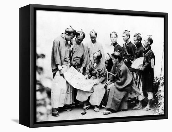 Samurai, C.1868-Felice Beato-Framed Stretched Canvas