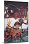 Samurai Displaying Severed Heads of their Enemies on Bamboo Canes-null-Mounted Giclee Print