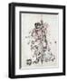 Samurai Drinking Sake-null-Framed Giclee Print