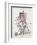 Samurai Drinking Sake-null-Framed Giclee Print