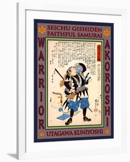 Samurai Hayami Sozaemon Mitsutaka-Kuniyoshi Utagawa-Framed Giclee Print