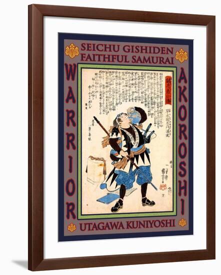 Samurai Hayami Sozaemon Mitsutaka-Kuniyoshi Utagawa-Framed Giclee Print