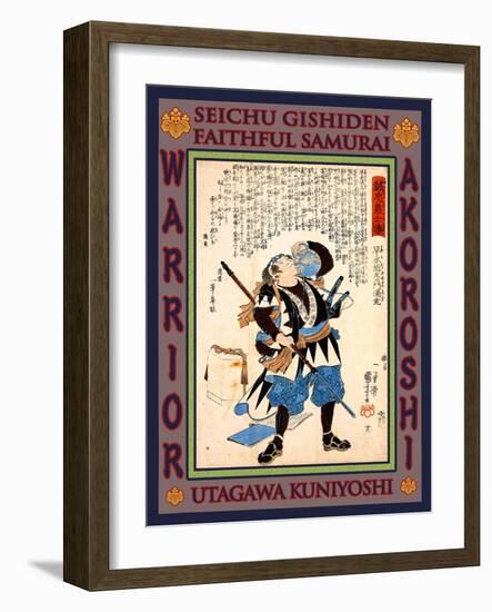 Samurai Hayami Sozaemon Mitsutaka-Kuniyoshi Utagawa-Framed Giclee Print