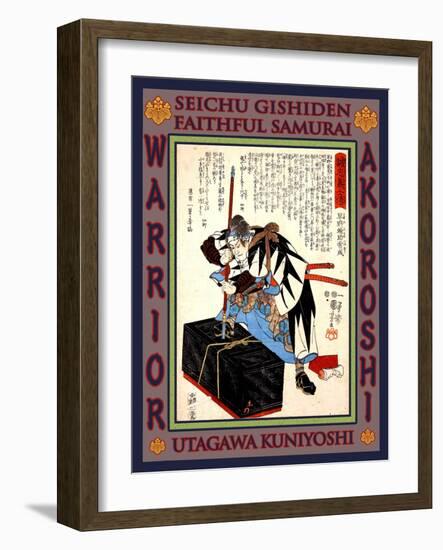 Samurai Hayano Wasuke Tsunenari-Kuniyoshi Utagawa-Framed Giclee Print