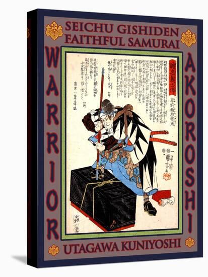 Samurai Hayano Wasuke Tsunenari-Kuniyoshi Utagawa-Stretched Canvas