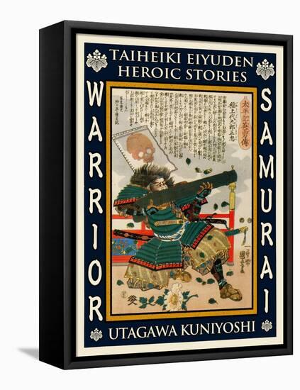 Samurai Inoue Nagayoshi-Kuniyoshi Utagawa-Framed Stretched Canvas