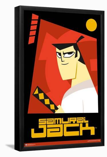 Samurai Jack - Red-Trends International-Framed Poster