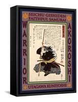 Samurai Kataoka Dengoemon Takafusa-Kuniyoshi Utagawa-Framed Stretched Canvas