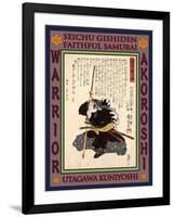 Samurai Kataoka Dengoemon Takafusa-Kuniyoshi Utagawa-Framed Giclee Print