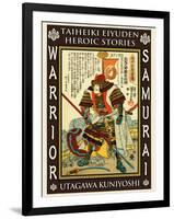 Samurai Kato Yoshiaki-Kuniyoshi Utagawa-Framed Giclee Print