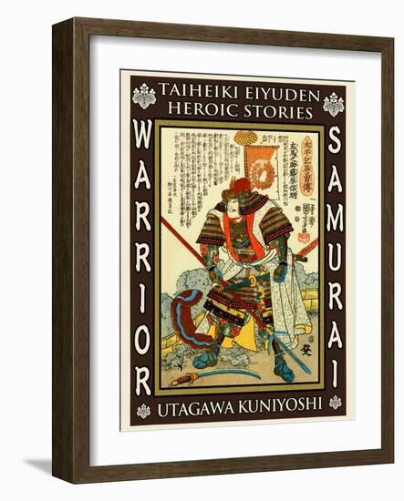Samurai Kato Yoshiaki-Kuniyoshi Utagawa-Framed Giclee Print