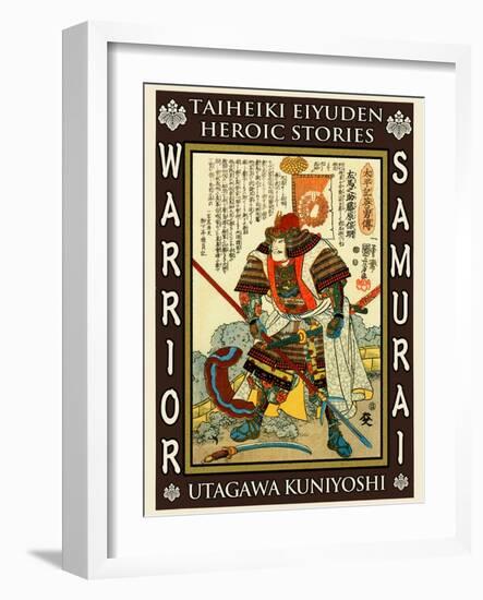 Samurai Kato Yoshiaki-Kuniyoshi Utagawa-Framed Giclee Print