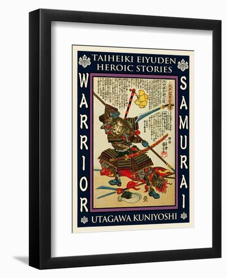 Samurai Kida Muneharu-Kuniyoshi Utagawa-Framed Premium Giclee Print