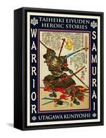 Samurai Kida Muneharu-Kuniyoshi Utagawa-Framed Stretched Canvas