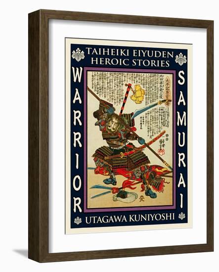 Samurai Kida Muneharu-Kuniyoshi Utagawa-Framed Giclee Print