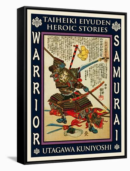 Samurai Kida Muneharu-Kuniyoshi Utagawa-Framed Stretched Canvas