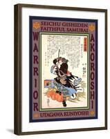 Samurai Mase Chudayu Masaaki-Kuniyoshi Utagawa-Framed Giclee Print