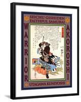 Samurai Mase Chudayu Masaaki-Kuniyoshi Utagawa-Framed Giclee Print