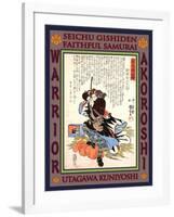 Samurai Mase Chudayu Masaaki-Kuniyoshi Utagawa-Framed Giclee Print