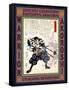 Samurai Mase Magoshirô Masatatsu-Kuniyoshi Utagawa-Framed Stretched Canvas