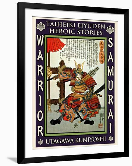 Samurai Minamoto Yoshimoto-Kuniyoshi Utagawa-Framed Giclee Print