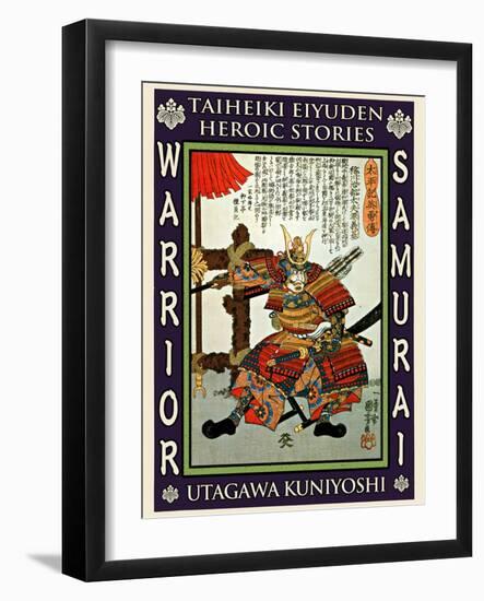 Samurai Minamoto Yoshimoto-Kuniyoshi Utagawa-Framed Giclee Print