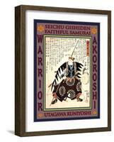 Samurai Oboshi Yuranosuke Yoshio-Kuniyoshi Utagawa-Framed Giclee Print