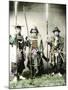 Samurai of Old Japan Armed with Long Bow, Pole Arms and Swords, 1883-null-Mounted Photographic Print