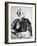 Samurai of Old Japan with Traditional Hairstyle-Japanese Photographer-Framed Giclee Print