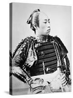 Samurai of Old Japan with Traditional Hairstyle-Japanese Photographer-Stretched Canvas