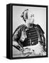 Samurai of Old Japan with Traditional Hairstyle-Japanese Photographer-Framed Stretched Canvas