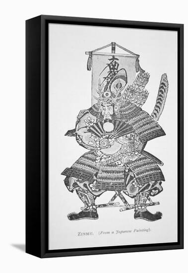 Samurai of Old Japan: Zinmu-Japanese School-Framed Stretched Canvas