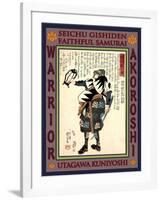 Samurai Okano Ginemon Kanehide-Kuniyoshi Utagawa-Framed Giclee Print