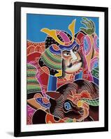 Samurai on Horseback-null-Framed Giclee Print