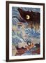 Samurai on the Small Boat-Kuniyoshi Utagawa-Framed Giclee Print