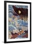 Samurai on the Small Boat-Kuniyoshi Utagawa-Framed Giclee Print