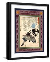Samurai Onodera Junai Hidetomo-Kuniyoshi Utagawa-Framed Giclee Print
