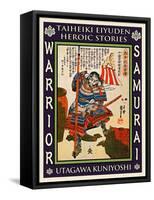 Samurai Shibata Katsuie-Kuniyoshi Utagawa-Framed Stretched Canvas