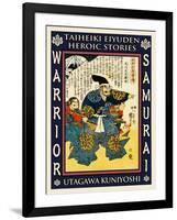 Samurai Takigawa Kazumasa-Kuniyoshi Utagawa-Framed Giclee Print