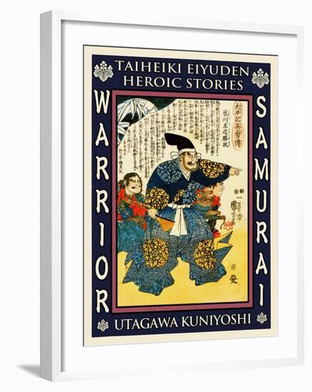 Samurai Takigawa Kazumasa-Kuniyoshi Utagawa-Framed Giclee Print