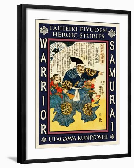 Samurai Takigawa Kazumasa-Kuniyoshi Utagawa-Framed Giclee Print