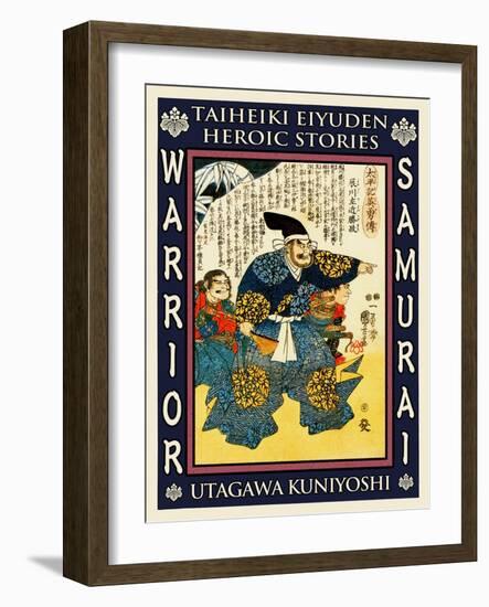 Samurai Takigawa Kazumasa-Kuniyoshi Utagawa-Framed Giclee Print