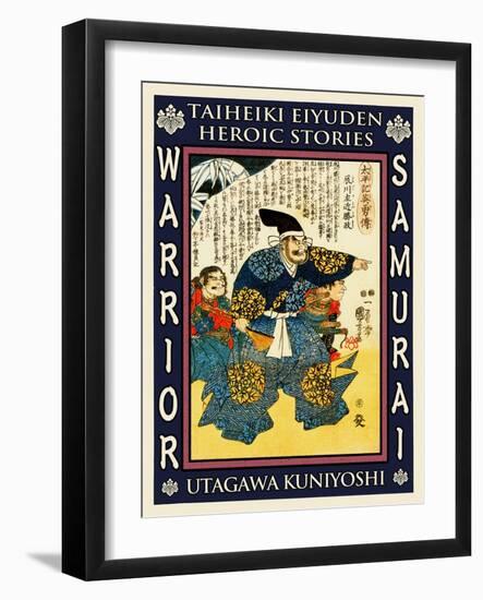 Samurai Takigawa Kazumasa-Kuniyoshi Utagawa-Framed Giclee Print