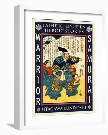 Samurai Takigawa Kazumasa-Kuniyoshi Utagawa-Framed Giclee Print