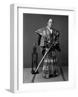 Samurai Warrior, 1880s-Kusakabe Kimbei-Framed Giclee Print