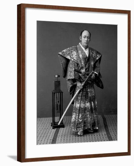 Samurai Warrior, 1880s-Kusakabe Kimbei-Framed Giclee Print