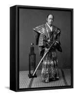 Samurai Warrior, 1880s-Kusakabe Kimbei-Framed Stretched Canvas