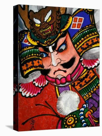 Samurai, Warrior Folk Art, Takamatsu, Shikoku, Japan-Dave Bartruff-Stretched Canvas