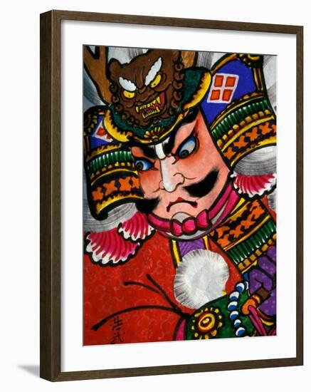 Samurai, Warrior Folk Art, Takamatsu, Shikoku, Japan-Dave Bartruff-Framed Premium Photographic Print